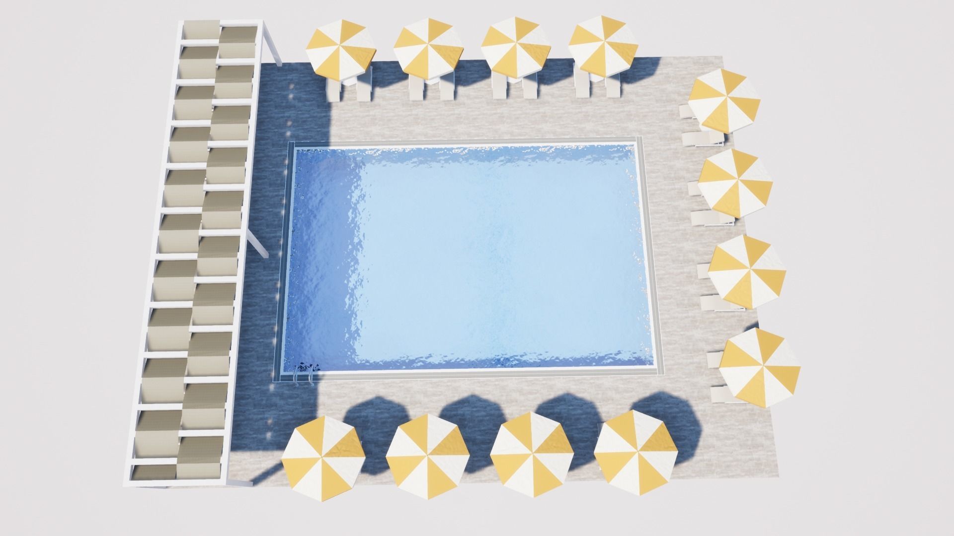SWIMMING POOL Low-poly 3D model_24