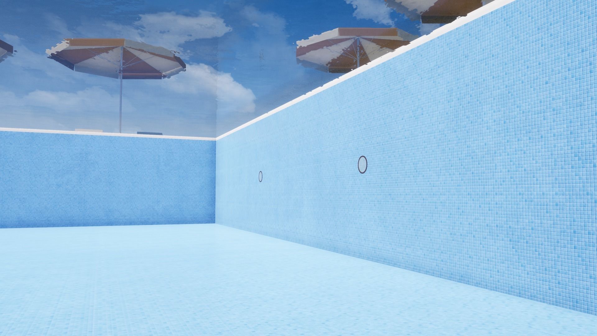 SWIMMING POOL Low-poly 3D model_33