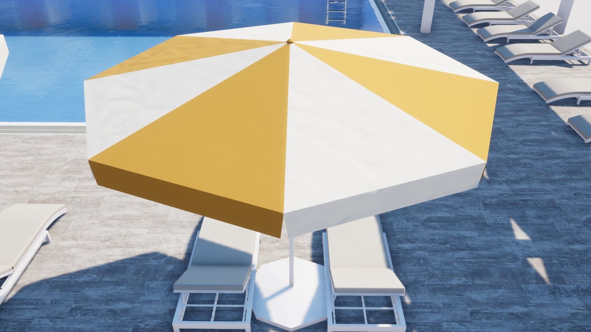 SWIMMING POOL Low-poly 3D model_30