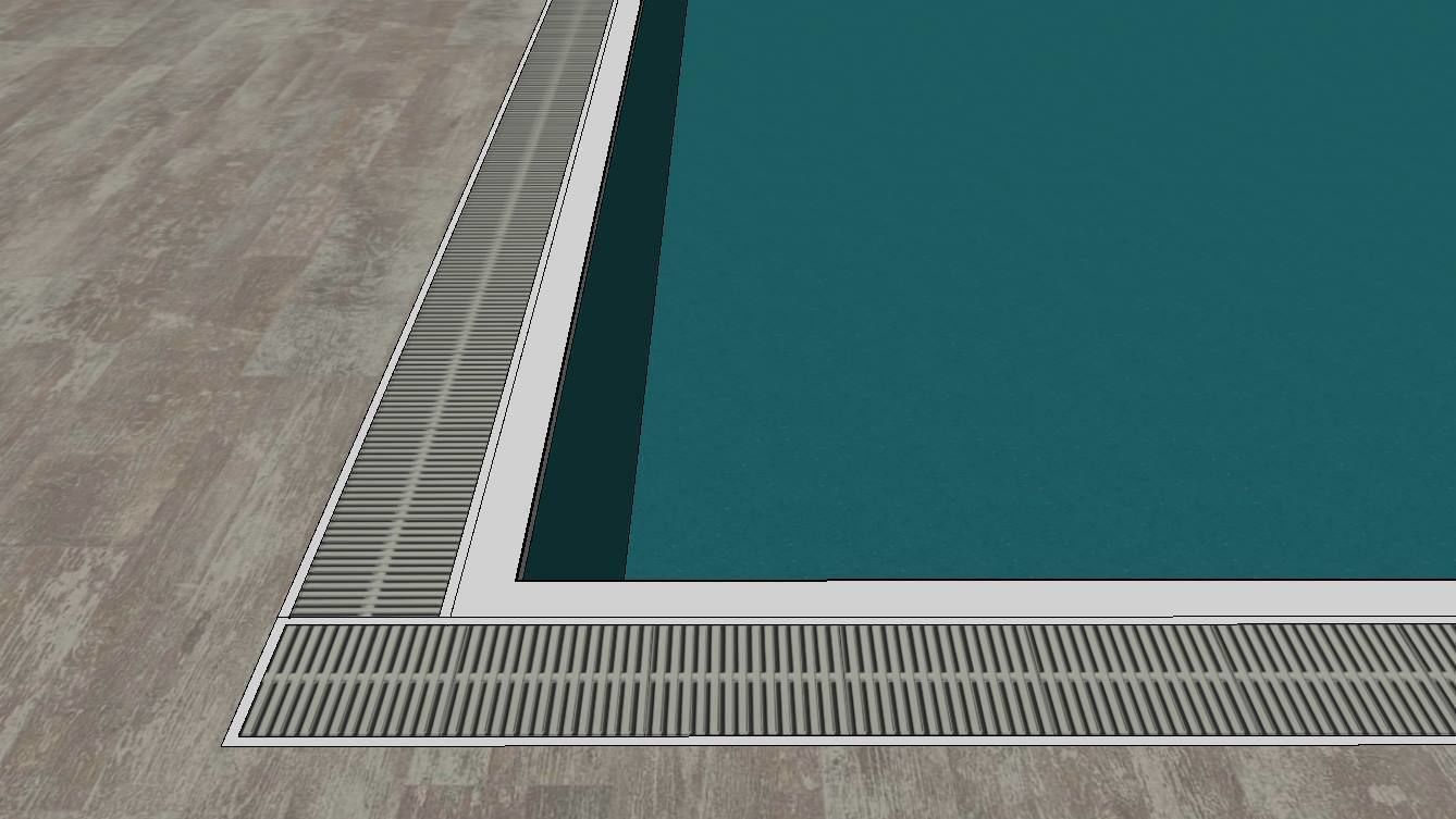 SWIMMING POOL Low-poly 3D model_11