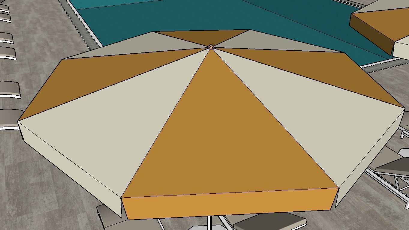 SWIMMING POOL Low-poly 3D model_10