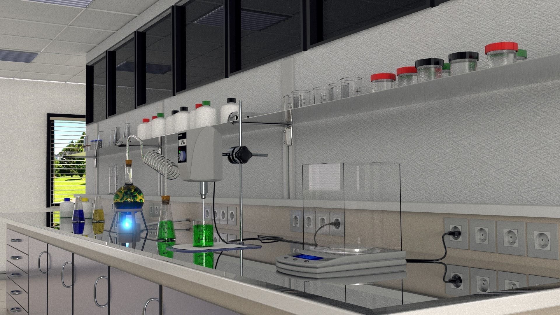 Chemistry lab 3D model_4