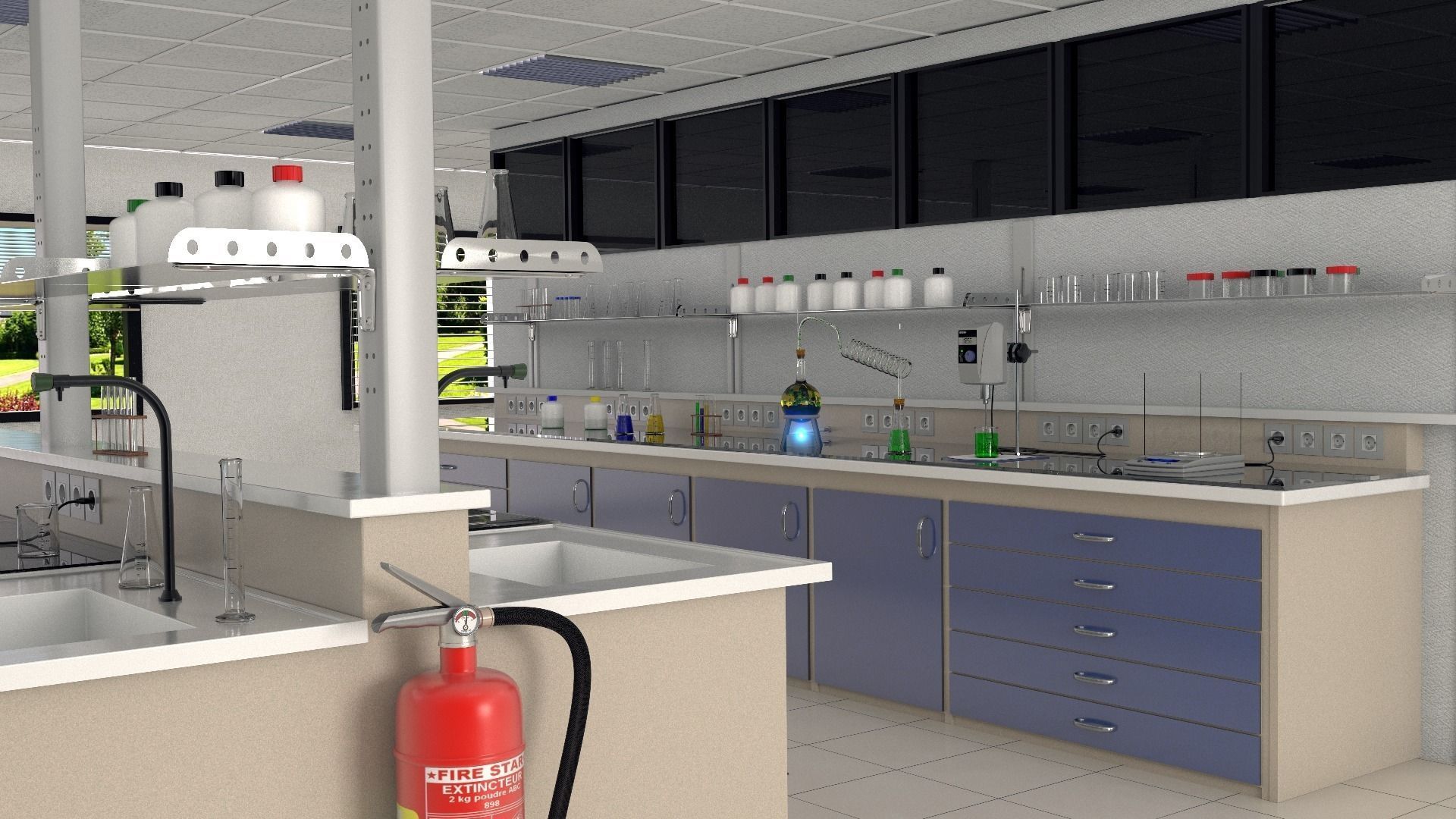 Chemistry lab 3D model_0