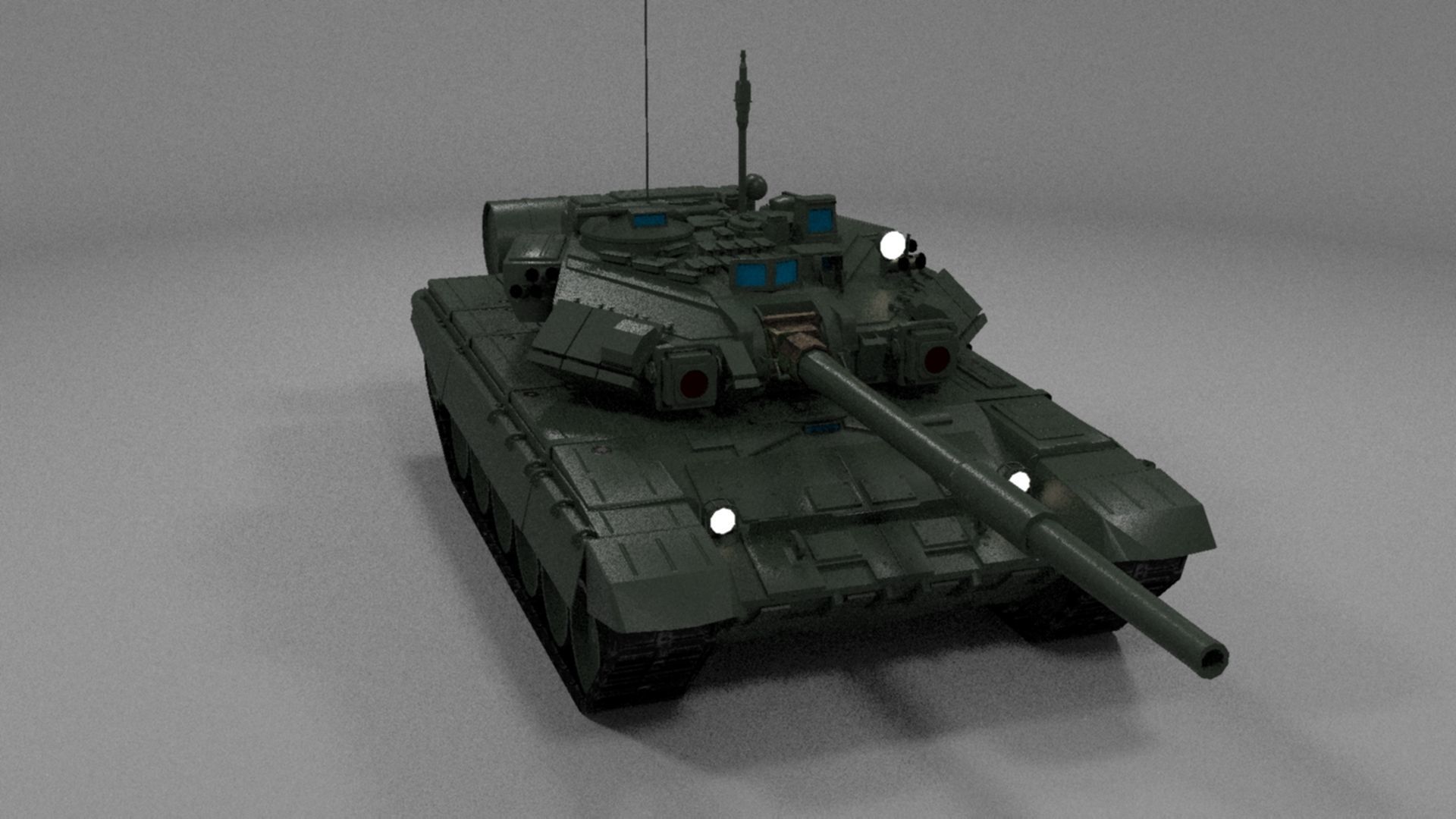 High-Quality T90A Main Battle Tank 3D Model Low-poly 3D model_20