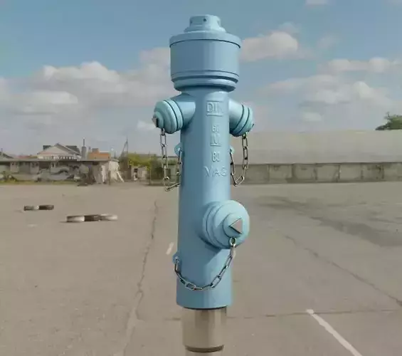   Fire Hydrant VAG Version -2- Low-Poly Version Low-poly 3D model