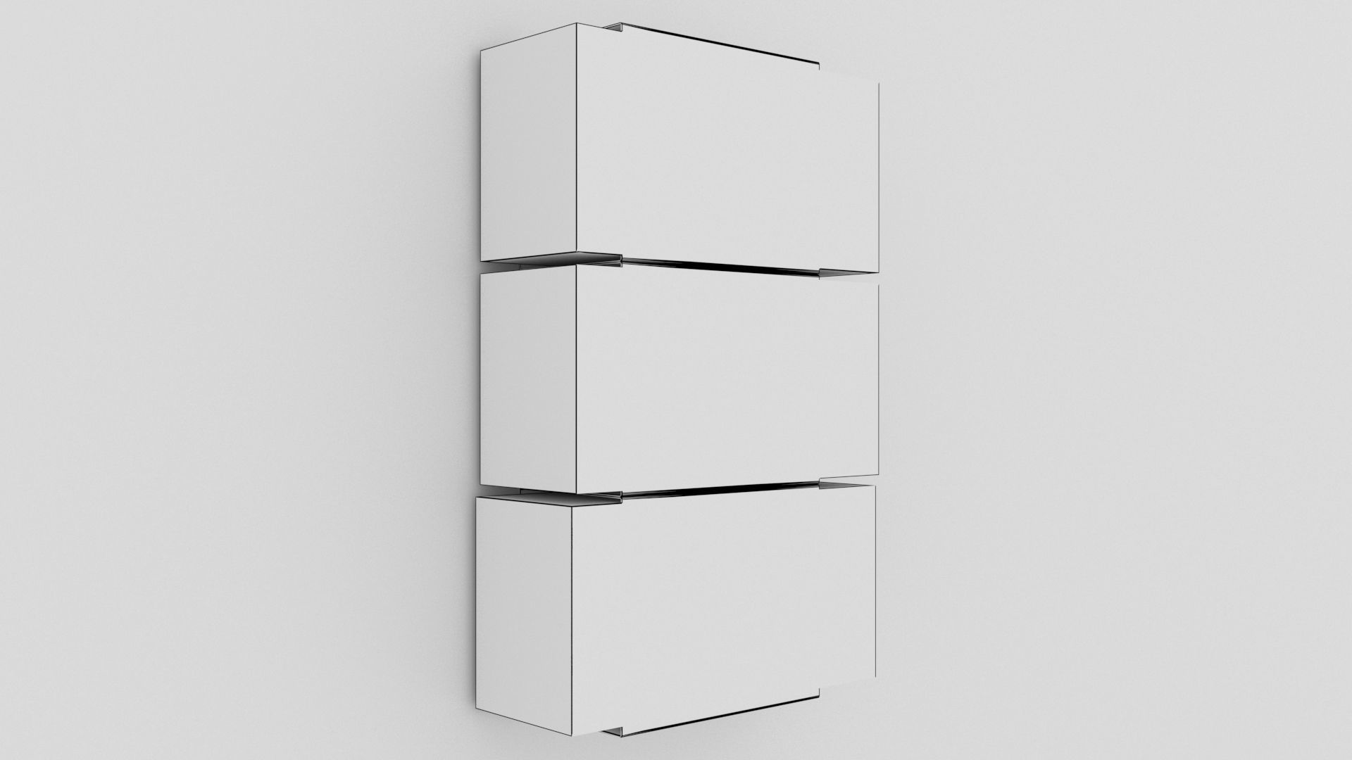 latex gloves wallmount 3D model_1