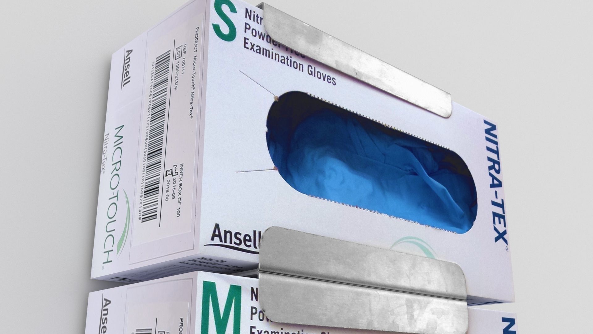 latex gloves wallmount 3D model_6