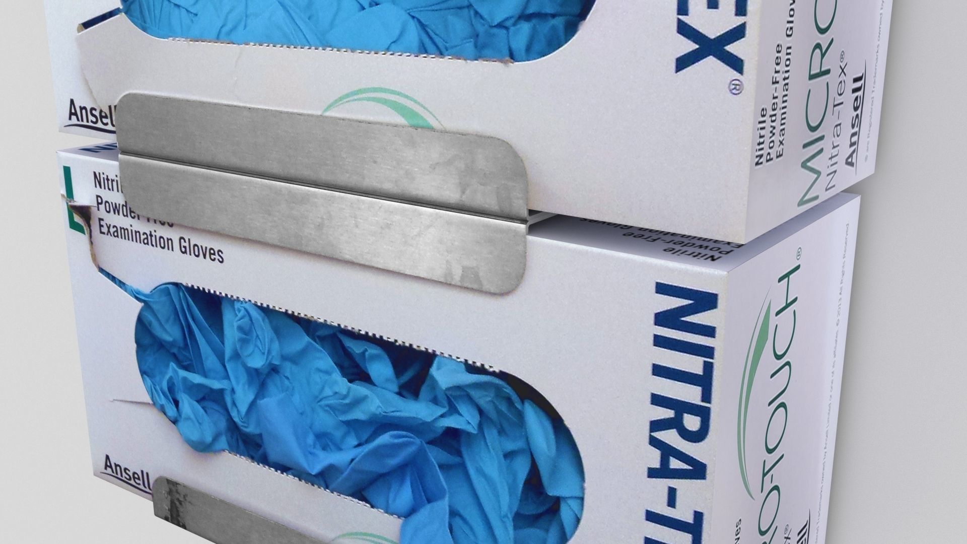 latex gloves wallmount 3D model_4