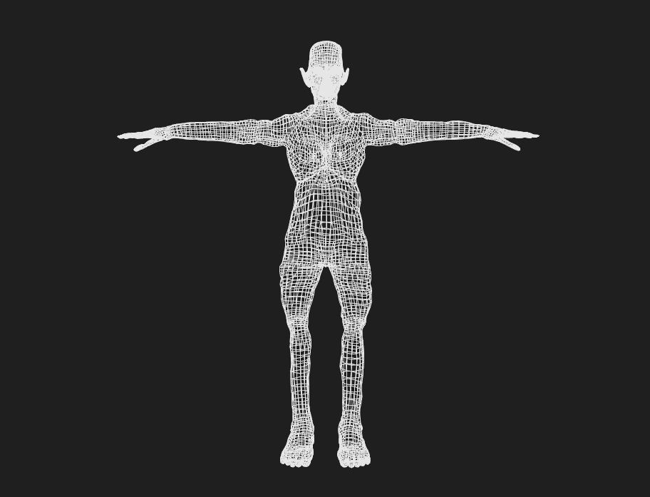 Zombie Orc Low-poly 3D model_12