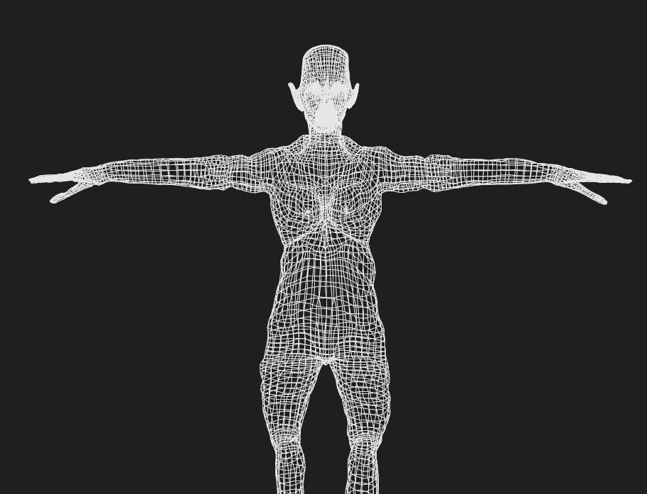 Zombie Orc Low-poly 3D model_19