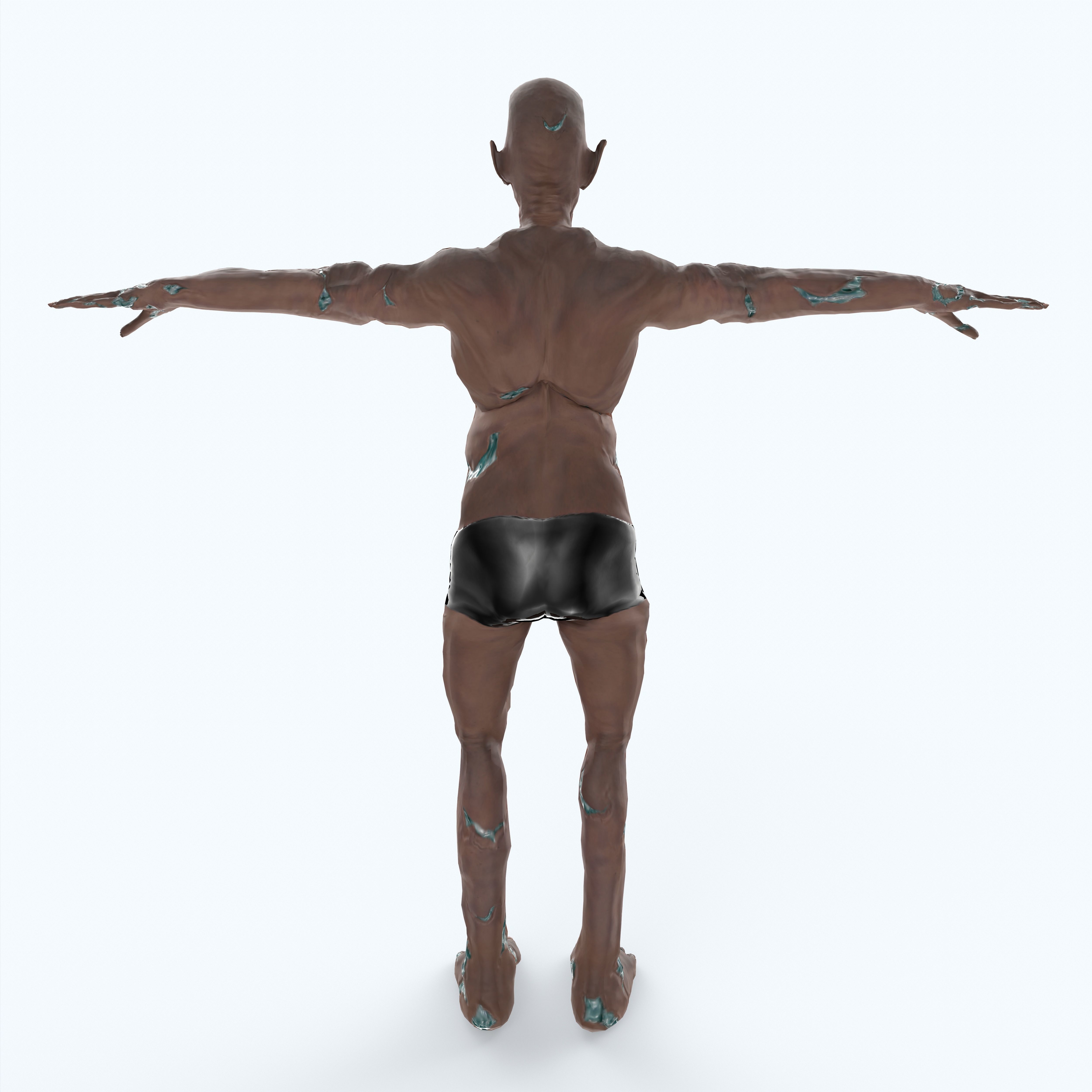 Zombie Orc Low-poly 3D model_20