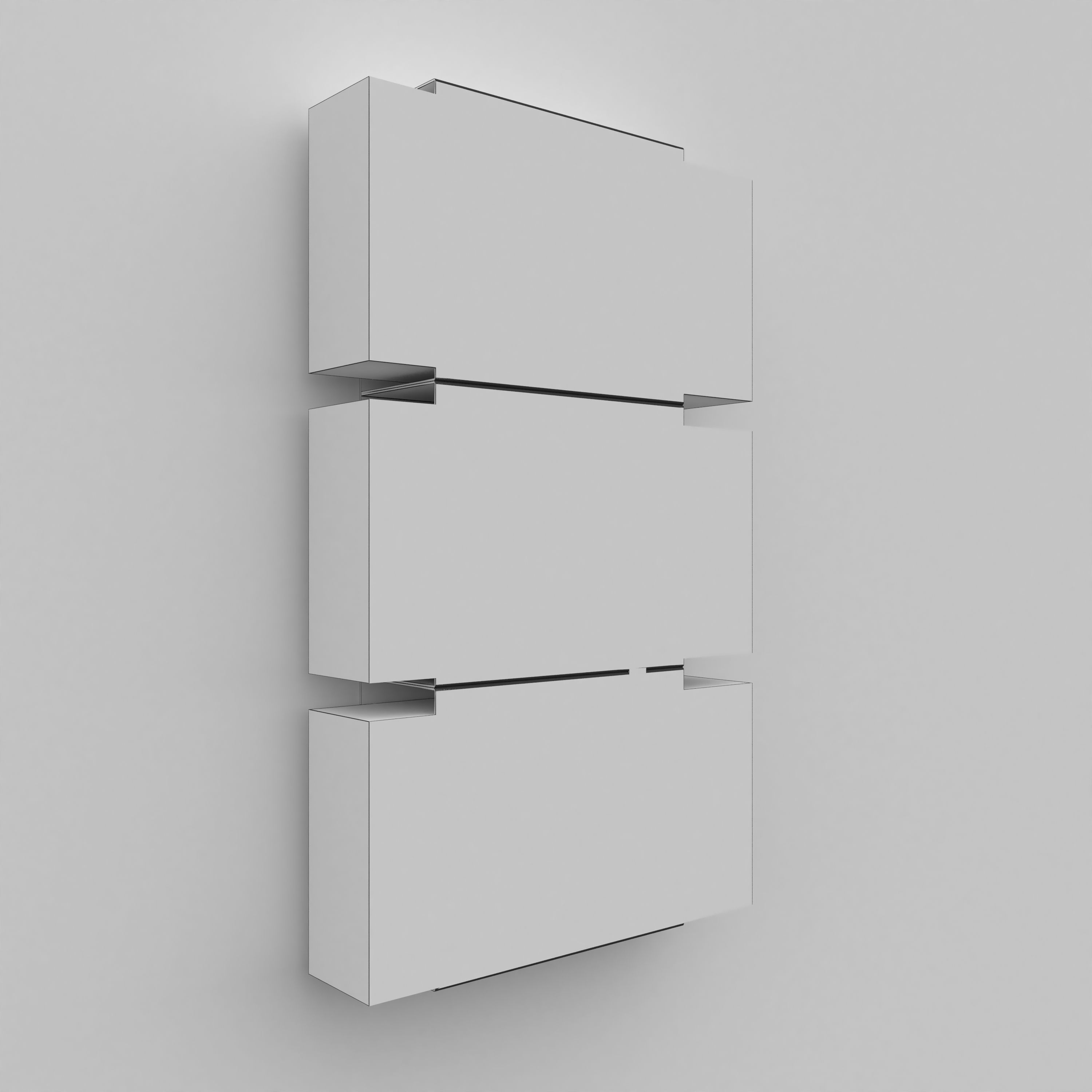 latex gloves wallmount 3D model_1