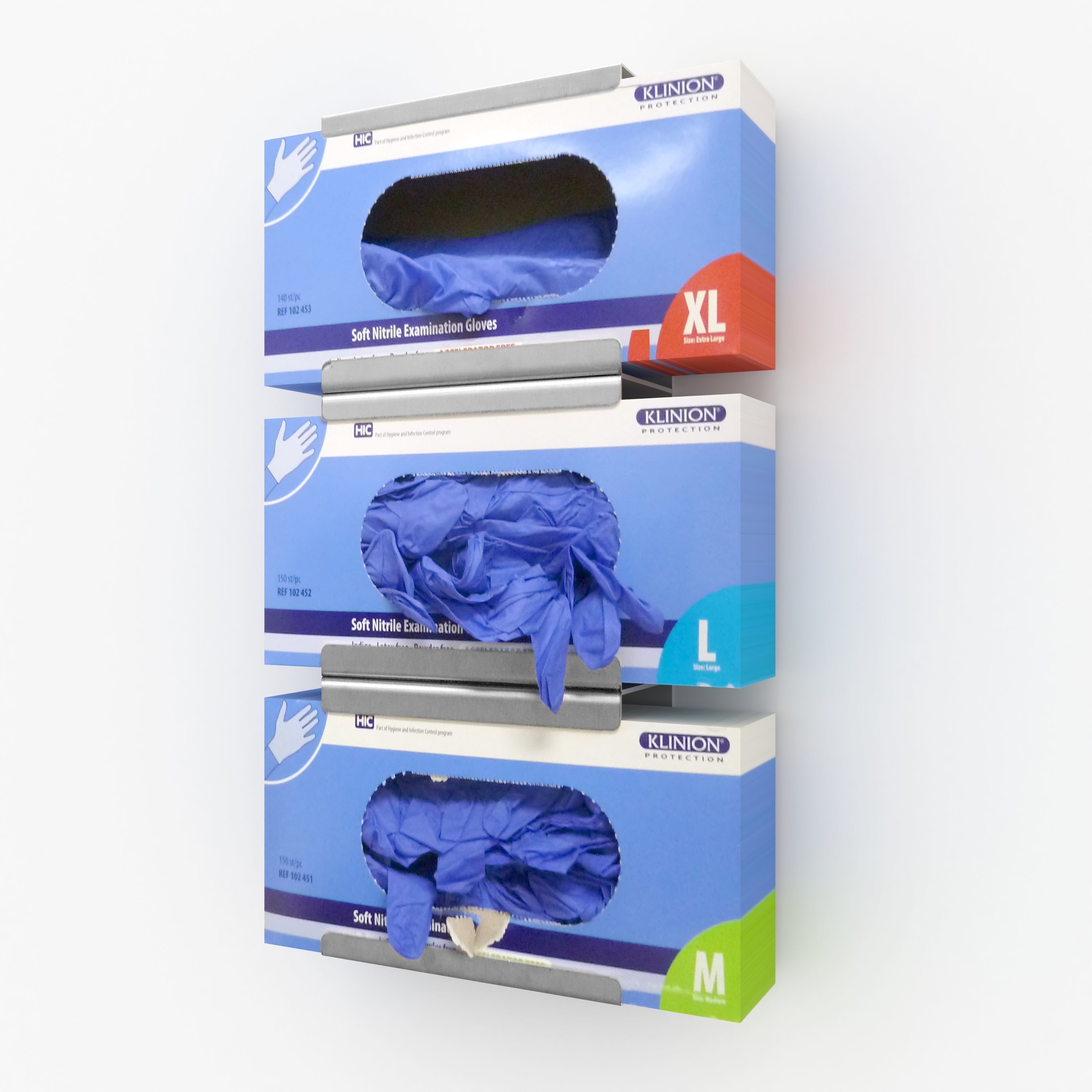 latex gloves wallmount 3D model_2