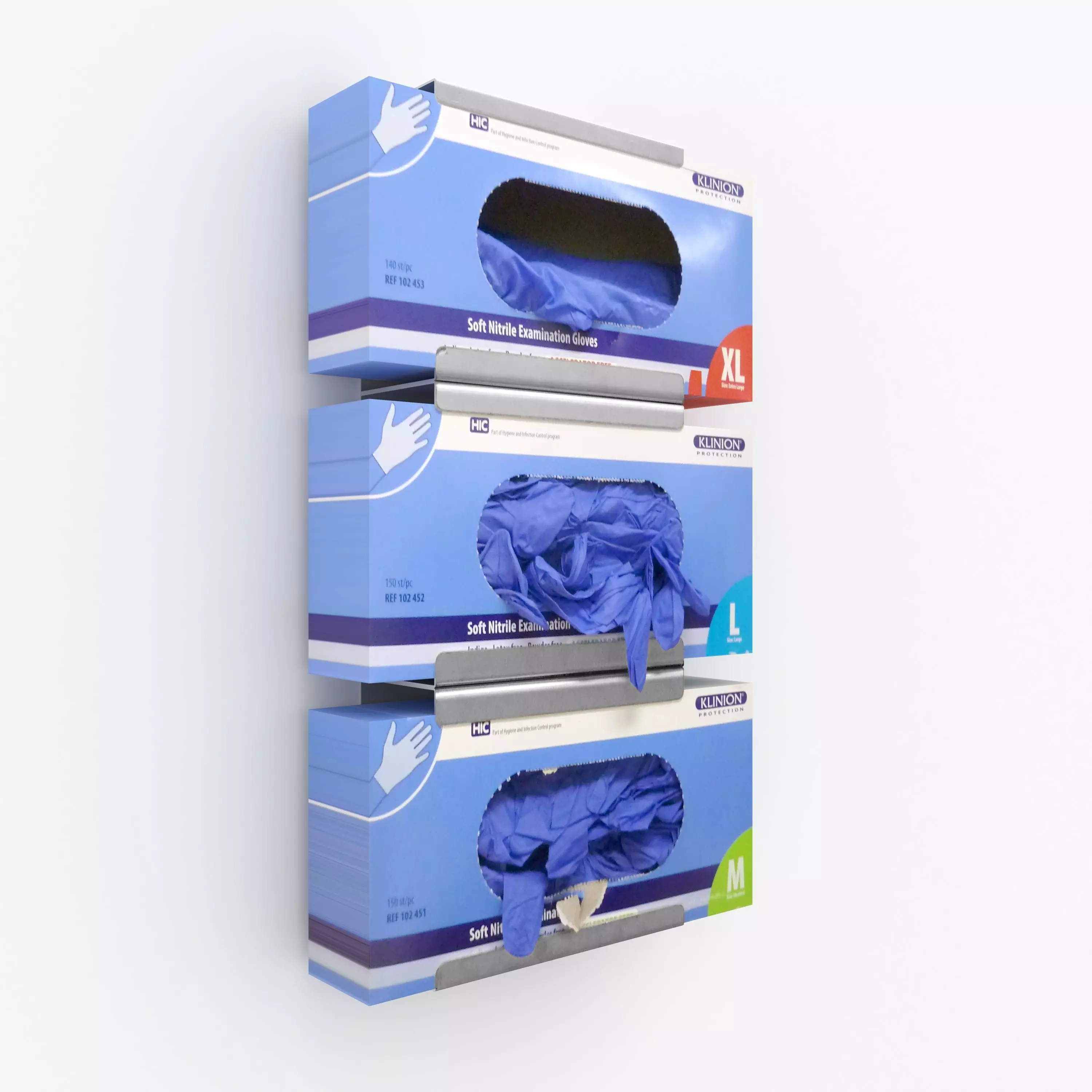 latex gloves wallmount 3D model_0