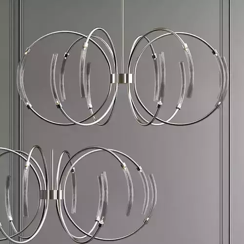 hook 1 two modern chandeliers hanging