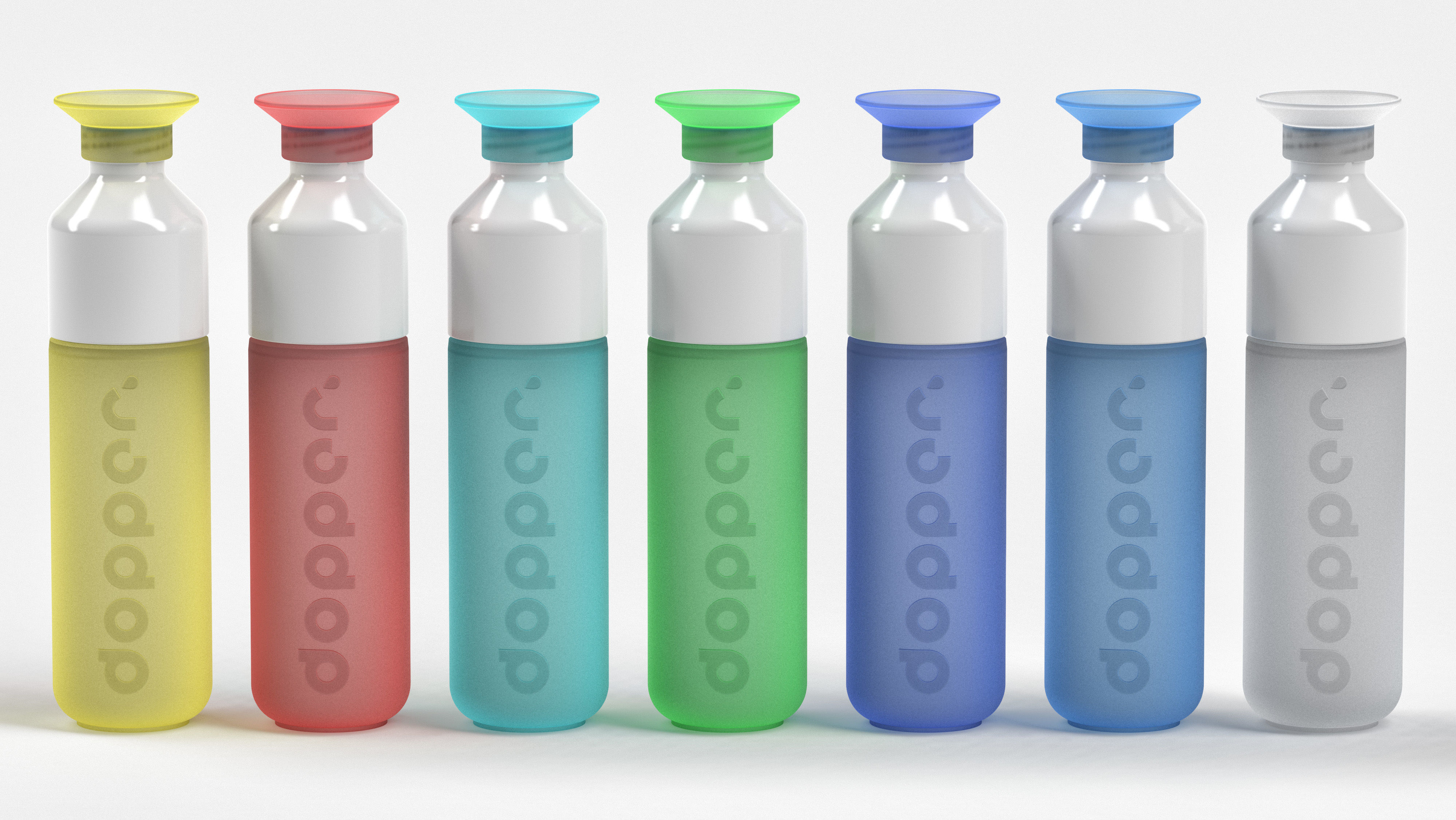 dopper reusable water bottle 3D model_2