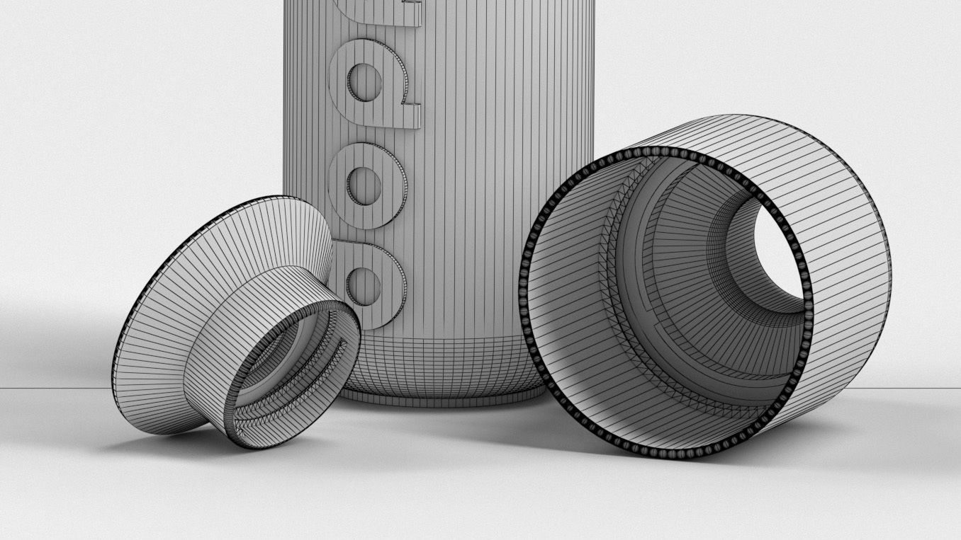 dopper reusable water bottle 3D model_5