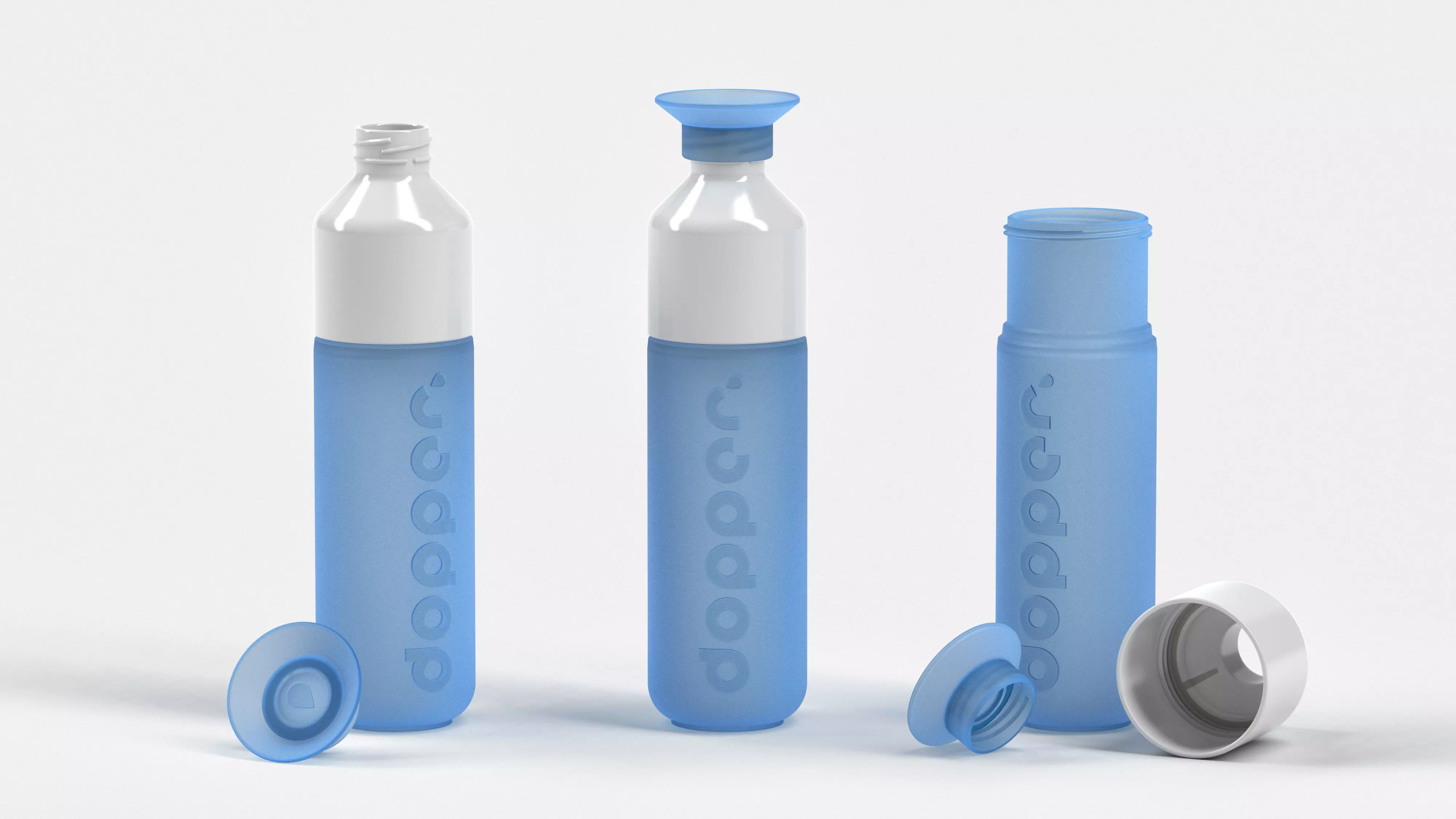 dopper reusable water bottle 3D model_0