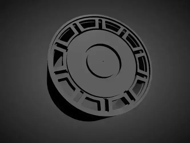 Volvo 760 OEM scalable and Printable rim