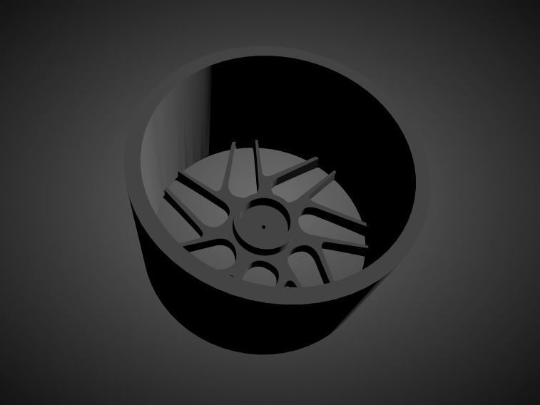 Stuttgart ST12 scalable and Printable rim 3D print model_1