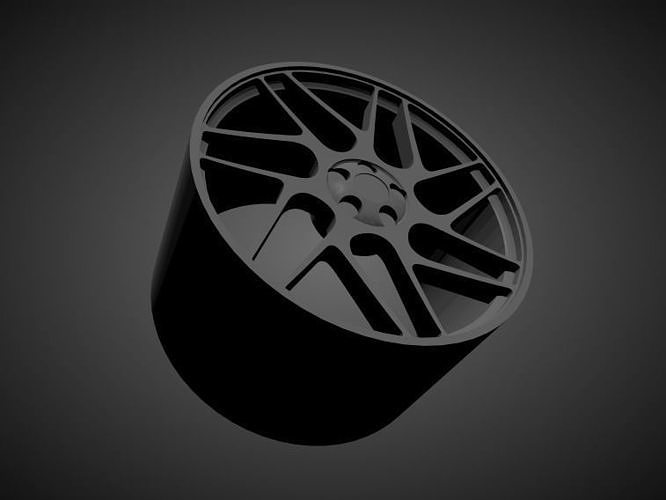 Stuttgart ST12 scalable and Printable rim 3D print model