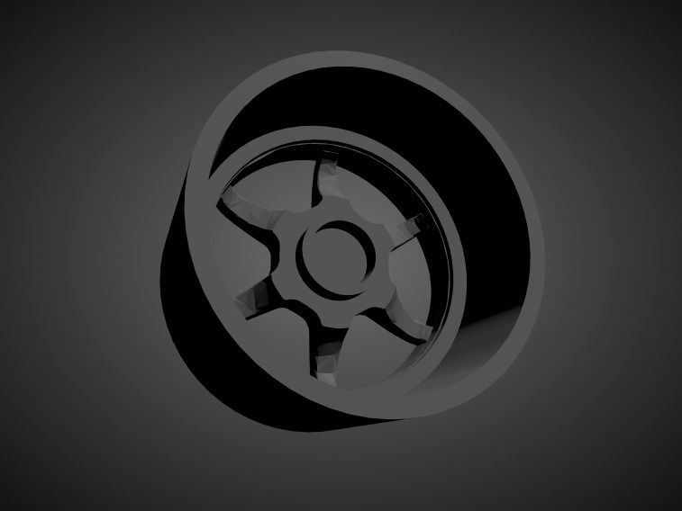 SSR Type C scalable and Printable rim 3D print model_1