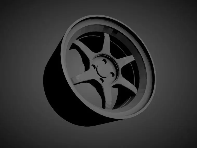 SSR Type C scalable and Printable rim 3D print model_0