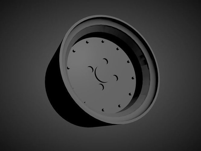 SSR MKI scalable and Printable rim 3D print model