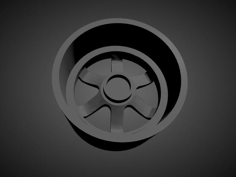 Rays Volk TE37 scalable and Printable rim 3D print model_1