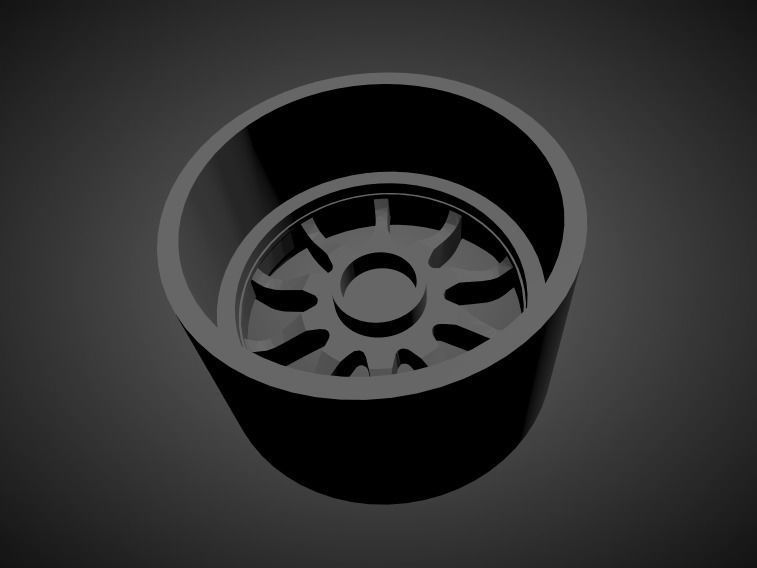 Rays Volk CE28 scalable and Printable rim 3D print model_1