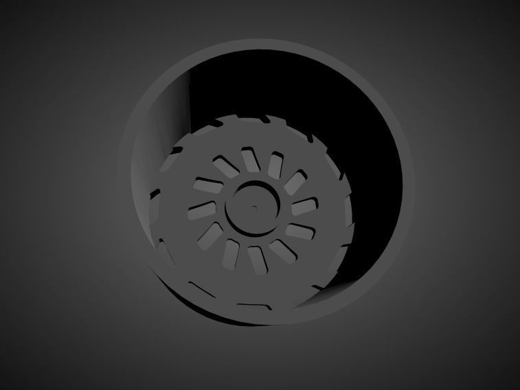 Radi8 R8T12 scalable and Printable rim 3D print model_1