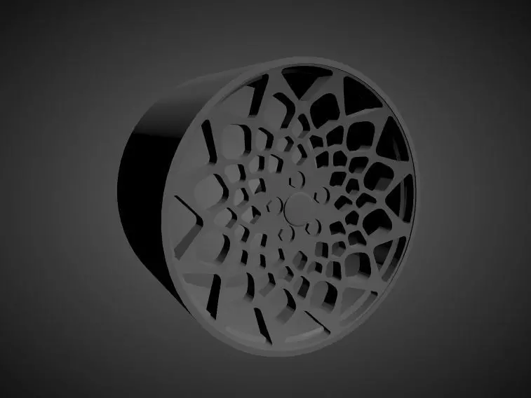 Radi8 R8B12 scalable and Printable rim 3D print model_0