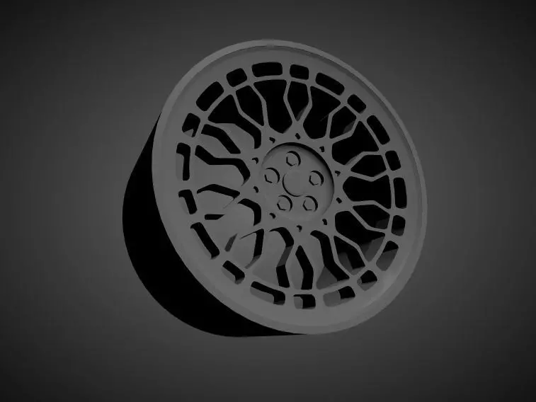 Radi8 R8A10 scalable and Printable rim 3D print model_0