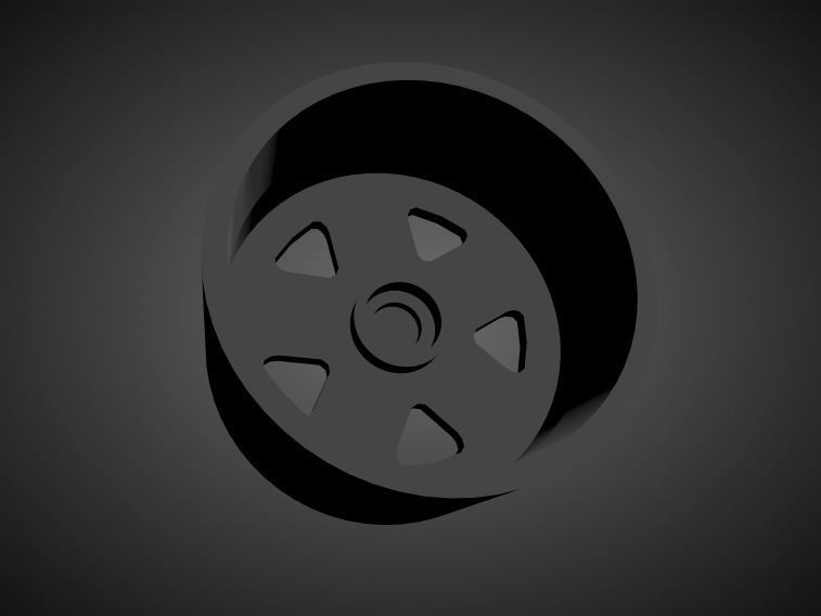 Porsche Fuchs scalable and Printable rim 3D print model_1