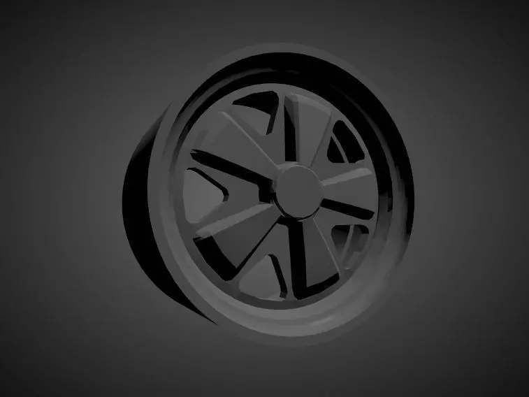 Porsche Fuchs scalable and Printable rim 3D print model_0