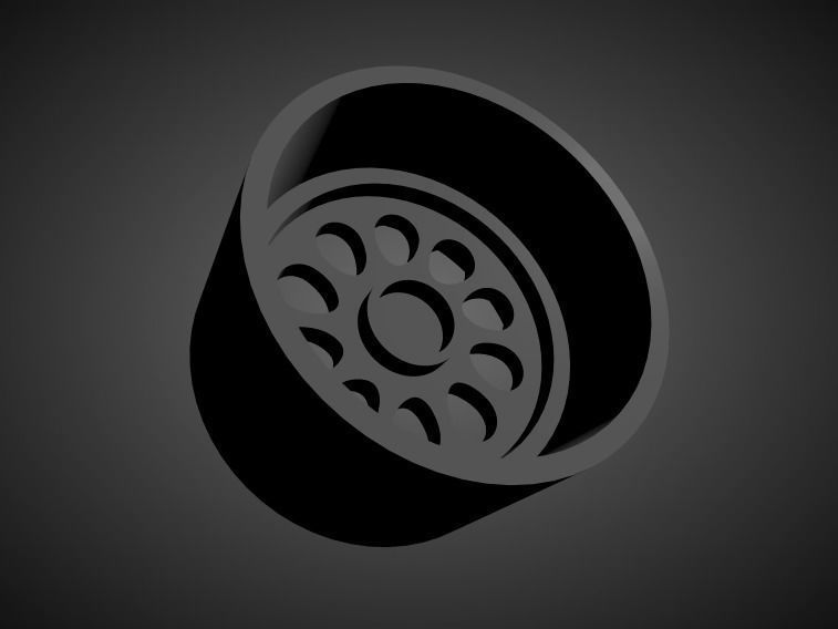 OZ Monza scalable and Printable rim 3D print model_1