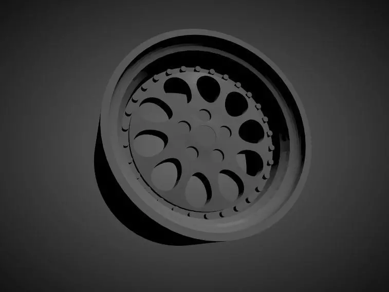 OZ Monza scalable and Printable rim 3D print model_0