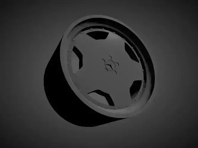 OZ AMG Aero scalable and Printable rim 3D print model