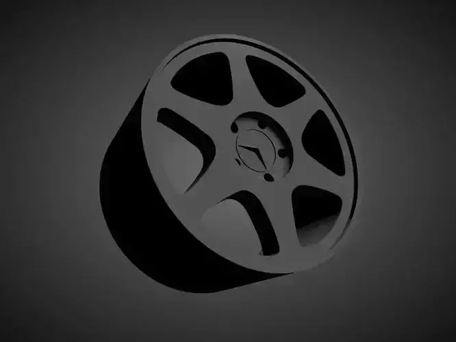 Mercedes Benz 190 Evo 2 Ceginus scalable and Printable rim 3D
