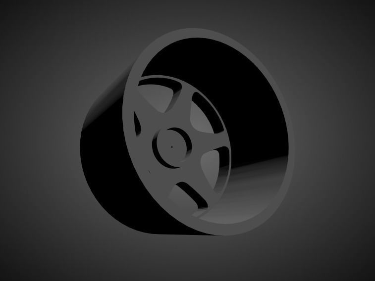 Mercedes Benz 190 Evo 2 Ceginus scalable and Printable rim 3D 3D print model_1