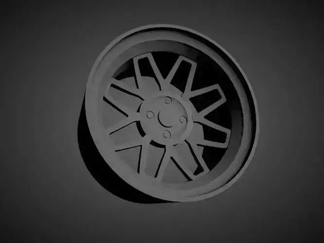 Fatlace Ame F-Zero2 scalable and Printable rim 3D