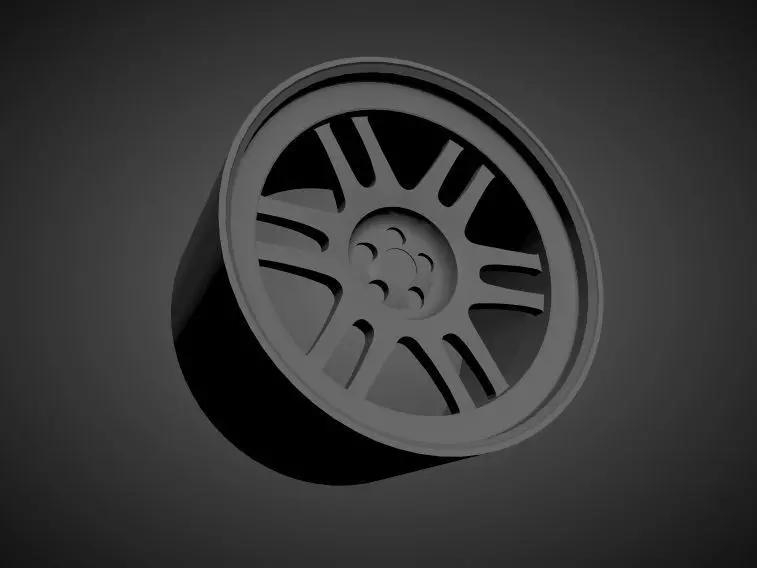 Enkei RPF1 scalable and Printable rim  3D print model_0