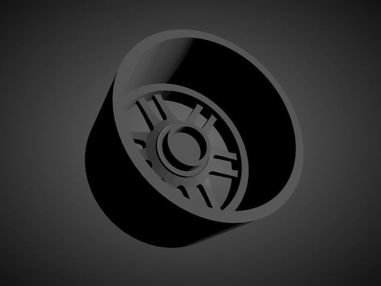 Enkei RPF1 scalable and Printable rim  3D print model_1