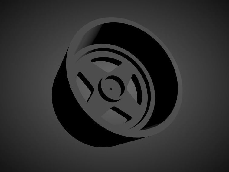 Enkei Apache II scalable and Printable rim  3D print model_1