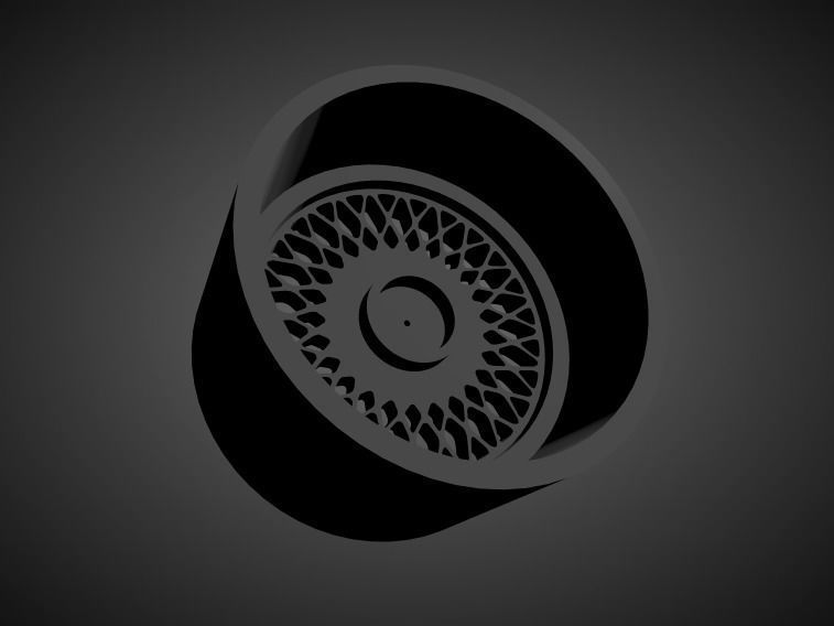 Enkei 92 scalable and Printable rim 3D print model_1