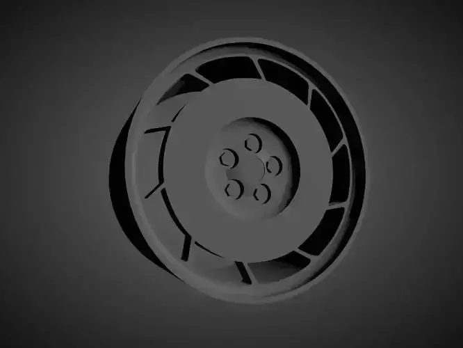 Corvette C4 OEM scalable and Printable rim