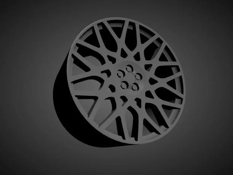 BBS RX-R scalable and Printable rim 3D print model_0