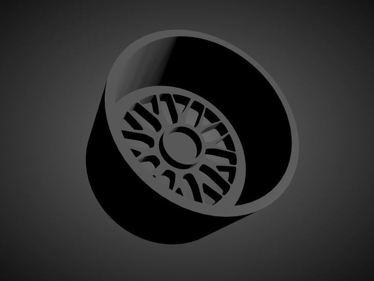 BBS LM scalable and Printable rim 3D print model_1