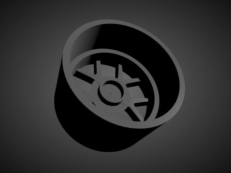 BBS FI-R scalable and Printable rim 3D print model_1