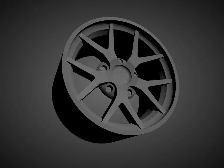 BBS FI-R scalable and Printable rim 3D print model_0